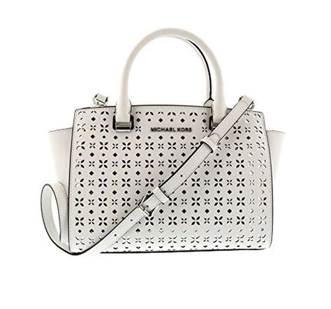 michael kors selma medium perforated leather messenger|MICHAEL Michael Kors Selma Medium Saffiano Leather .